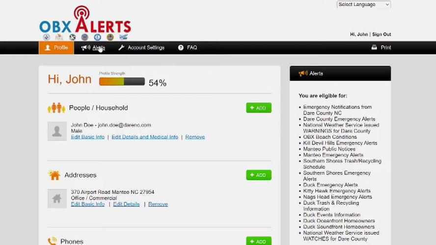 OBX Alerts – How to Manage Alerts