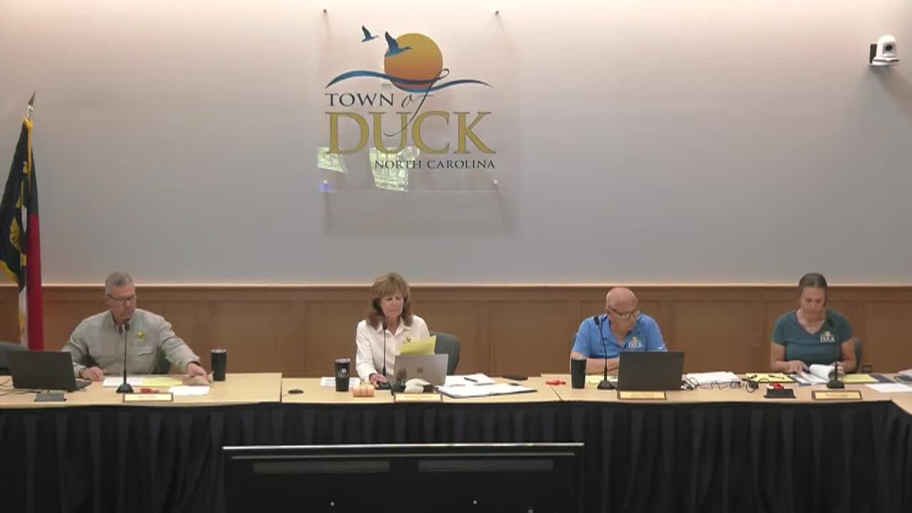 Town of Duck Town Concil in their Boardroom 