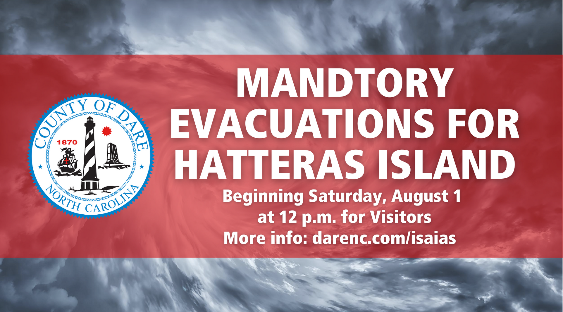Thumbnail image for Mandatory Evacuation Announcement August 1, 2020
